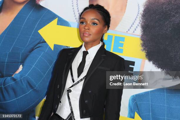 Janelle Monáe attends The Premiere Of Universal Pictures "Little" at Regency Village Theatre on April 08, 2019 in Westwood, California.