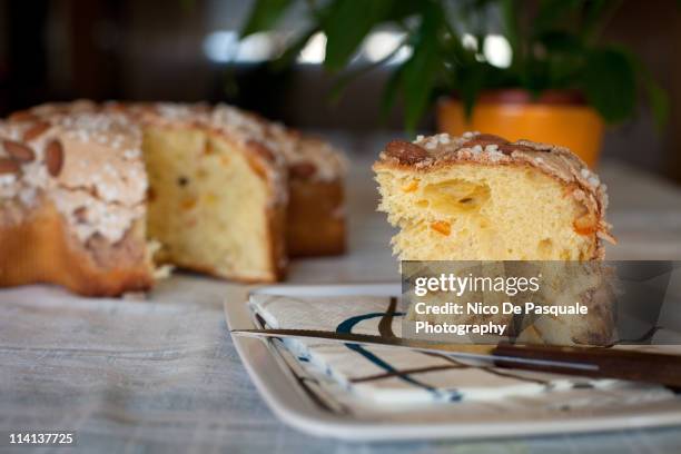 sweet bread , italian colomba pasquale - colombe foto e immagini stock