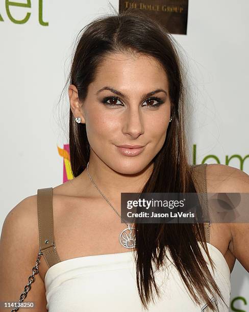 Ashley Dupre attends the Lemon Basket restaurant grand opening at Lemon Basket on May 11, 2011 in West Hollywood, California.