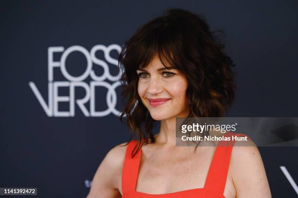 Actress Carla Gugino attends the New York Premiere for FX's "Fosse/Verdon" on April 08, 2019 in New York City.