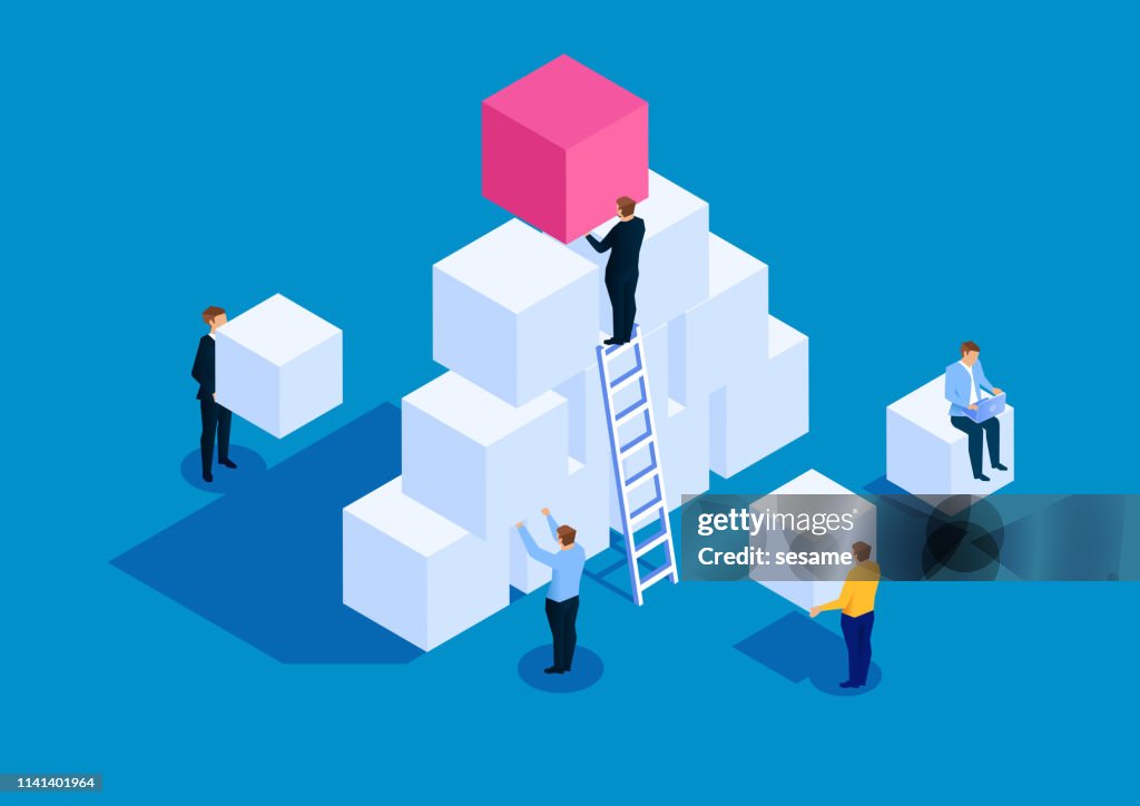 Team ontwikkeling business concept
