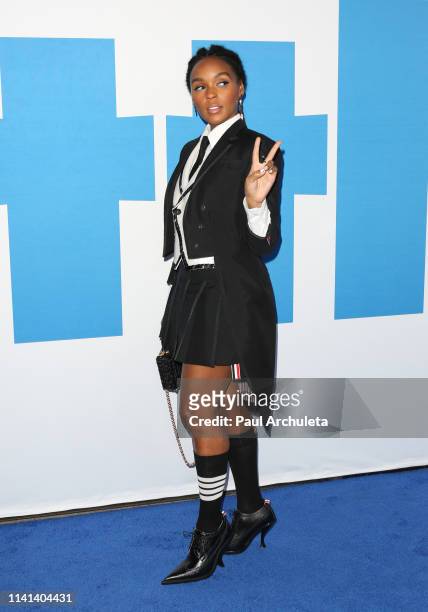 Singer / Actress Janelle Monáe attends the premiere of Universal Pictures "Little" at The Regency Village Theatre on April 08, 2019 in Westwood,...