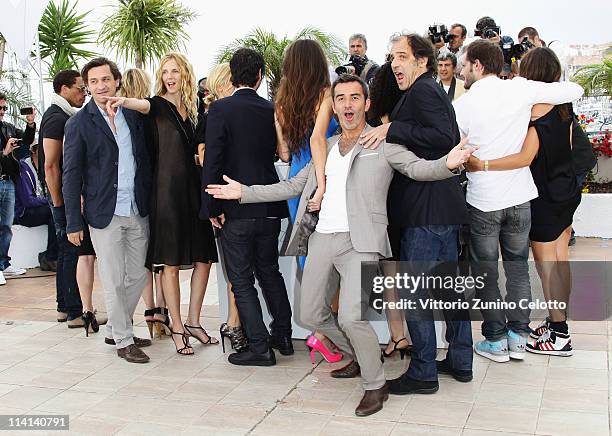 Actors Arnaud Henriet and Frederic Pierrot attend the "Polisse" photocall at the Palais Des Festivals during the 64th Cannes Film Festival on May 13,...