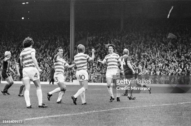 Celtic 3-0 Dundee, Scottish Premier league match at Celtic Park, Saturday 13th October 1979.