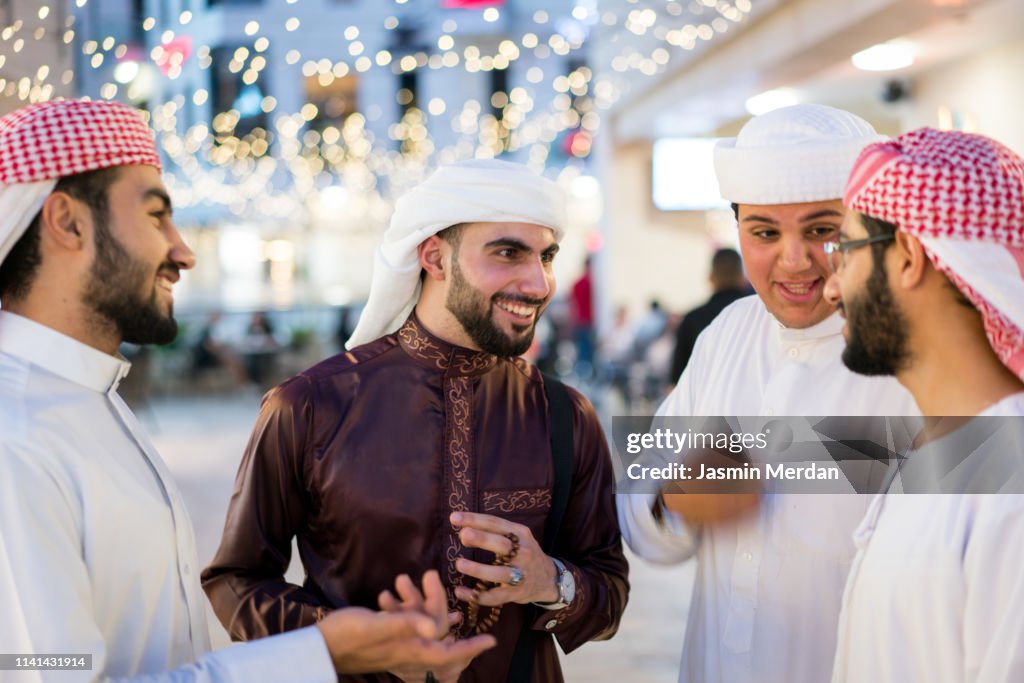 Arab guys talking