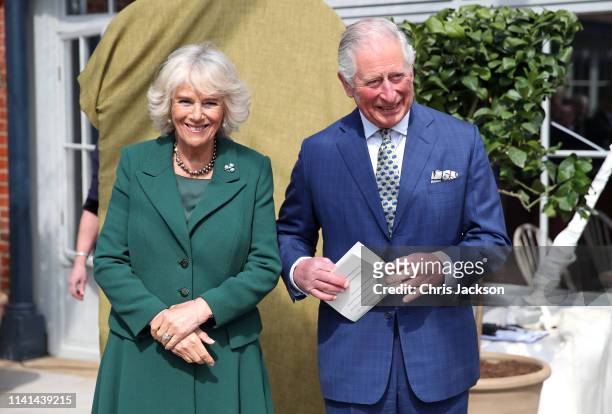 Prince Charles, Prince of Wales and Camilla, Duchess of Cornwall attend the reopening of Hillsborough Castle on April 09, 2019 in Belfast, Northern...