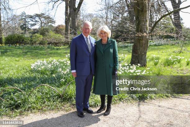 Prince Charles, Prince of Wales and Camilla, Duchess of Cornwall attend the reopening of Hillsborough Castle on April 09, 2019 in Belfast, Northern...