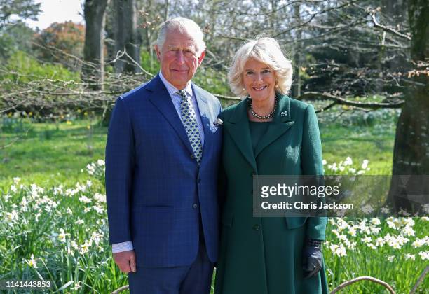Prince Charles, Prince of Wales and Camilla, Duchess of Cornwall attend the reopening of Hillsborough Castle on April 09, 2019 in Belfast, Northern...