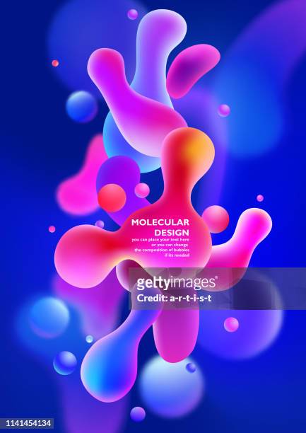 background with abstract colored bubbles - kreativität stock illustrations