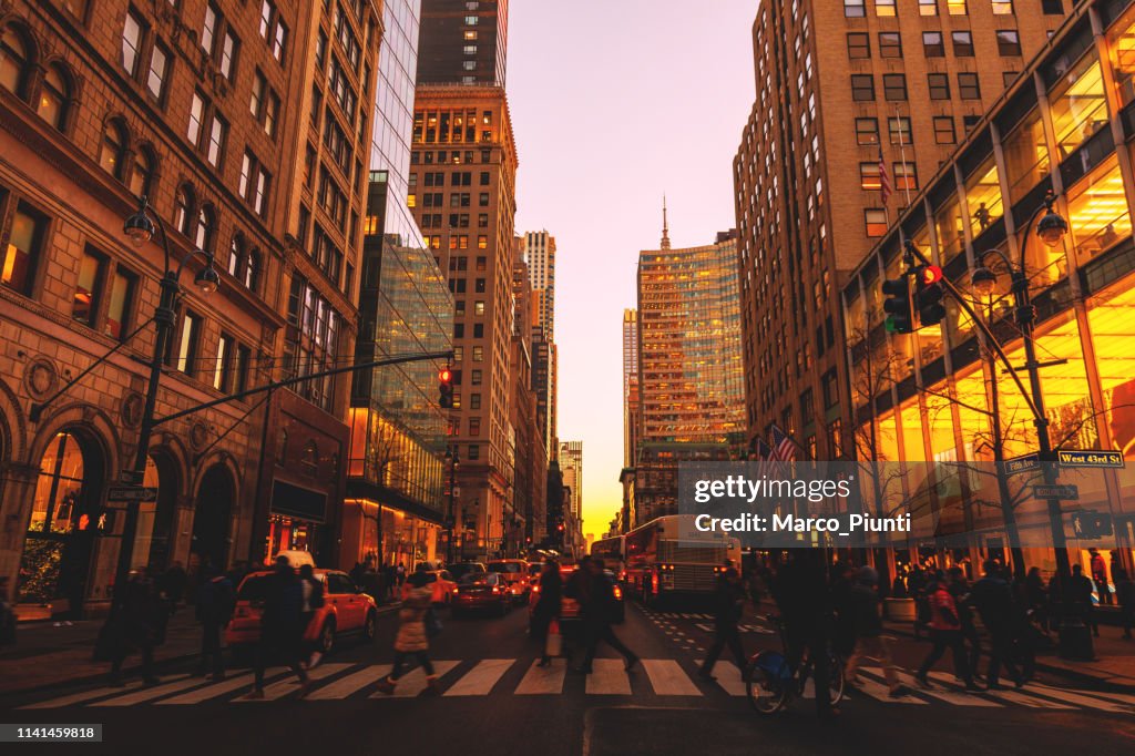 Manhattan cityscape fifth avenue