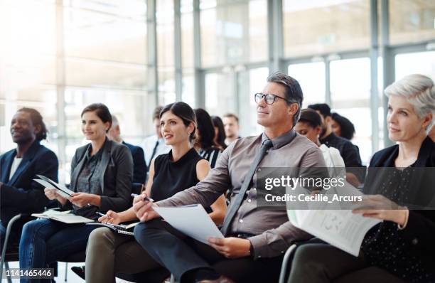 get your notes out and let the learning begin - international convention center stock pictures, royalty-free photos & images