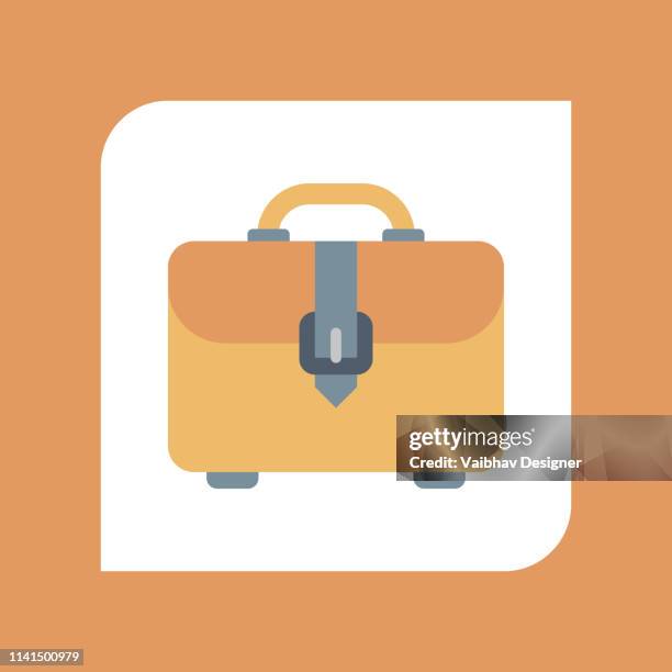 business portfolio icon - illustration - fun at work stock illustrations
