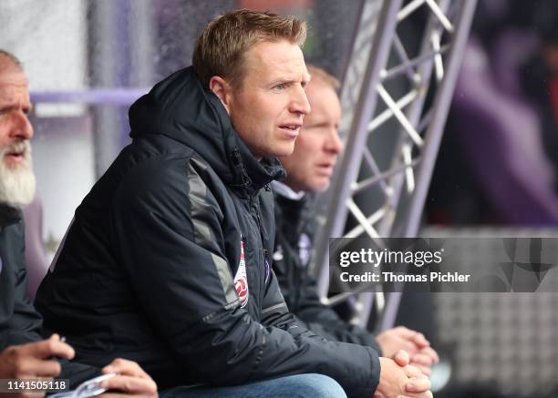 Head Coach Robert Ibertsberger of Austria Wien during the tipico Bundesliga match between Austria Wien and RB Salzburg at Generali Arena on May 05,...