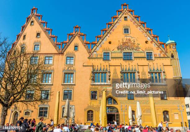 old town hall in ulm in germany - ulm stock pictures, royalty-free photos & images