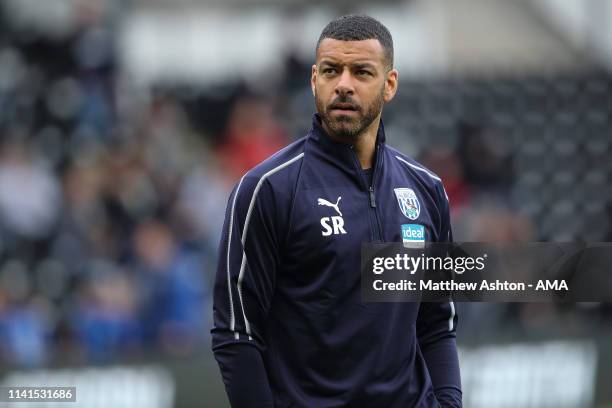 First team coach, Steven Reid of West Bromwich Albion during the Sky Bet Championship match between Derby County and West Bromwich Albion at Pride...