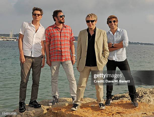 John Taylor, Simon Le Bon, Nick Rhodes, and Roger Taylor of Duran Duranpose for a photocall at the 64th Annual Cannes Film Festival on May 13, 2011...