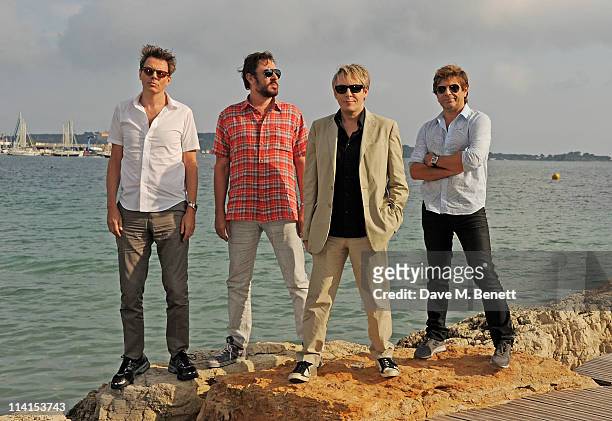 John Taylor, Simon Le Bon, Nick Rhodes, and Roger Taylor of Duran Duranpose for a photocall at the 64th Annual Cannes Film Festival on May 13, 2011...