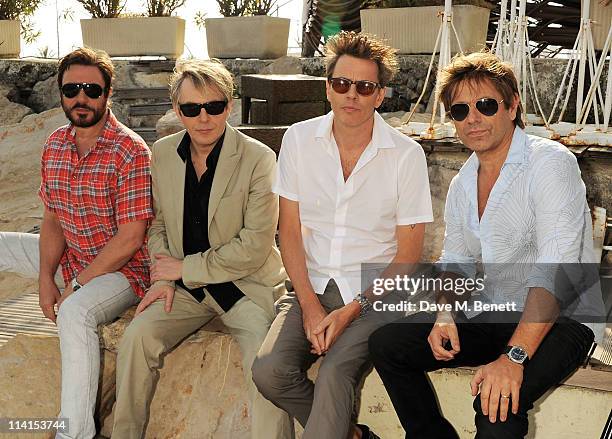Simon Le Bon, Nick Rhodes, John Taylor and Roger Taylor of Duran Duran pose for a photocall at the 64th Annual Cannes Film Festival on May 13, 2011...
