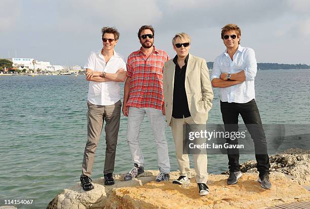 John Taylor, Simon Le Bon, Nick Rhodes, Roger Taylor of Duran Duran pose at a photocall during the 64th Annual Cannes Film Festival on May 13, 2011...