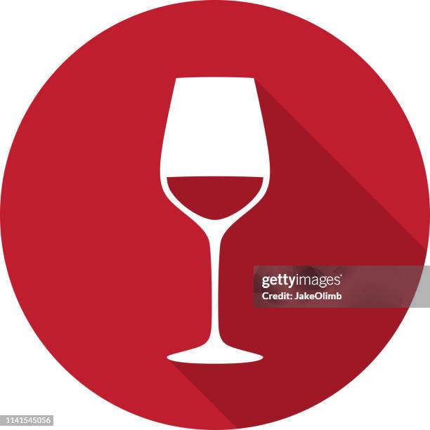 illustrations, cliparts, dessins animés et icônes de silhouette de l’icône de verre de vin - verre vin rouge