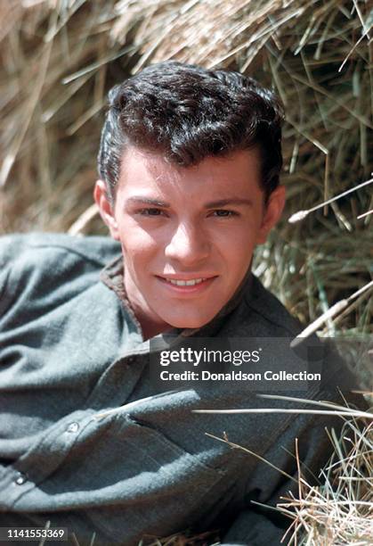 Frankie Avalon portrait session in 1959.