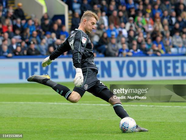 Queens Park Rangers goalkeeper clears the ball during the FA Championship football match between Sheffield Wednesday FC and Queens Park Rangers FC at...