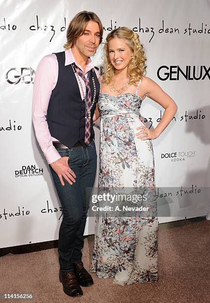 Stylist and creator of WEN Chaz Dean and Actress Kerri-Lynn Pratt attend Chaz Dean Studio Grand Opening with Special Guest Petra Nemcova and Genlux...