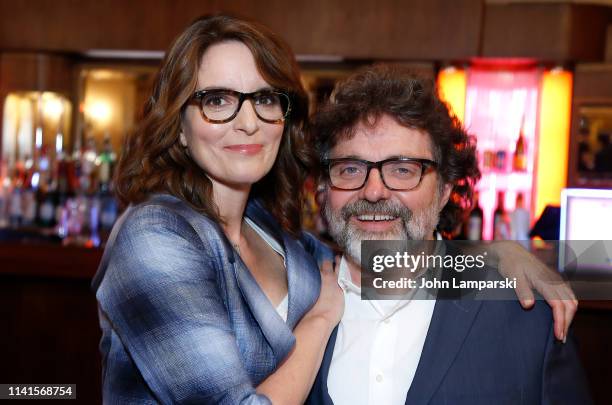 Tina Fey and Jeff Richmond attend "Mean Girls" celebrating 1 year on Broadway at August Wilson Theatre on April 09, 2019 in New York City.