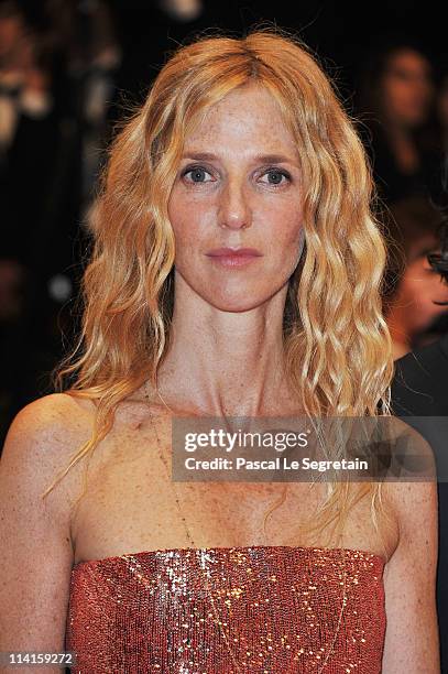 Actress Sandrine Kiberlain attend the "Polisse" premiere at the Palais des Festivals during the 64th Cannes Film Festival on May 13, 2011 in Cannes,...