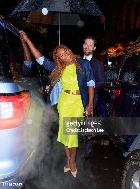 Serena Williams and Alex Ohanian are seen on May 5, 2019 in New York City.