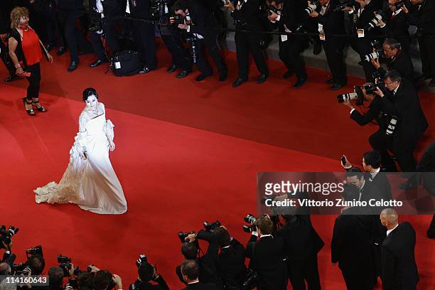 Fan Bingbing attends the "Polisse" premiere at the Palais des Festivals during the 64th Cannes Film Festival on May 13, 2011 in Cannes, France.