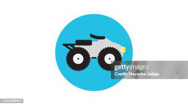 desert bike icon - car desert stock illustrations