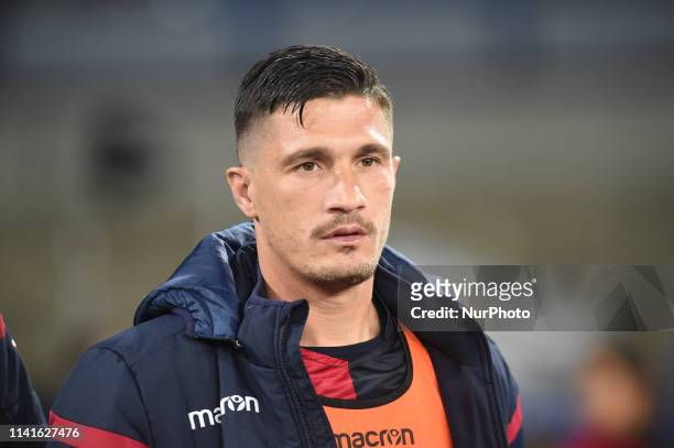 Fabio Pisacane of Cagliari during the Serie A TIM between SSC Napoli and Cagliari at Stadio San Paolo Naples Italy on 5 May 2019.