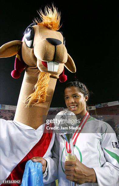 Giovani dos Santos of Mexico during the final game of the U17 World Cup at Nacional Stadium on October 02, 2005 in Lima, Peru.