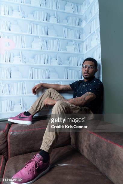 Singer Anthony Lewis poses for a portrait on April 26, 2019 in Brooklyn, New York.