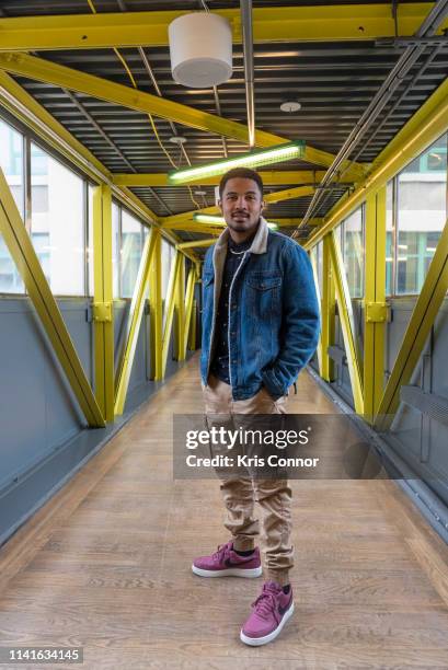 Singer Anthony Lewis poses for a portrait on April 26, 2019 in Brooklyn, New York.