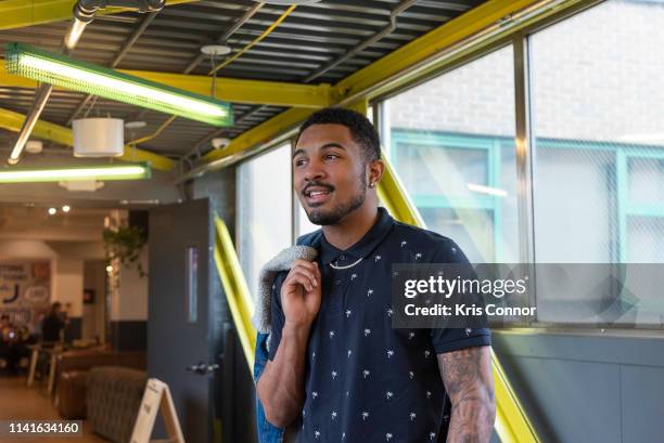 Singer Anthony Lewis poses for a portrait on April 26, 2019 in Brooklyn, New York.