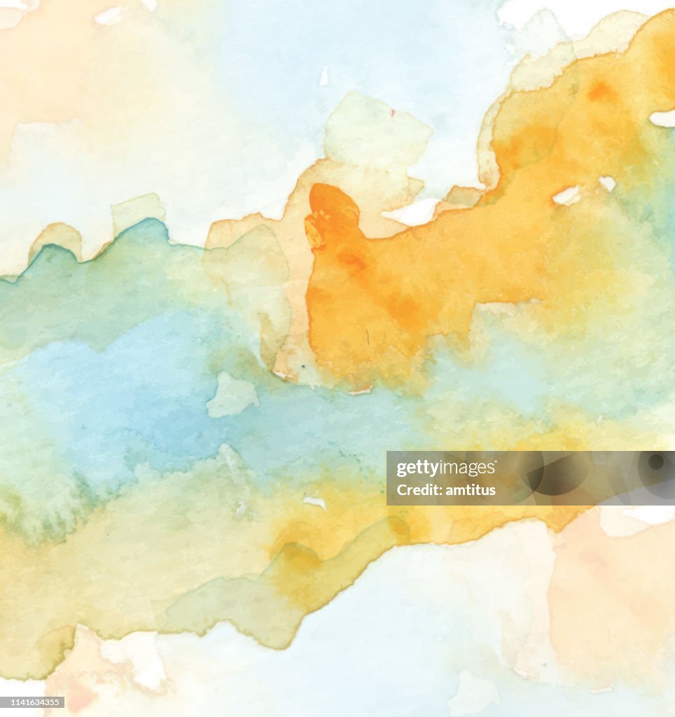 Paint stain on white