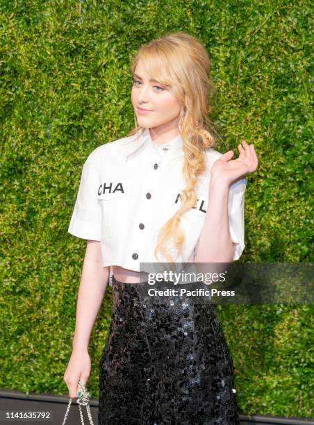 Kathryn Newton wearing Chanel attends the Chanel 14th Annual Tribeca Film Festival Artists Dinner at Balthazar.