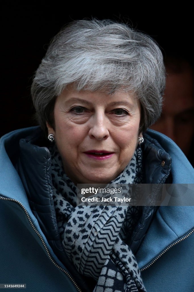 Prime Minister Theresa May Leaves For PMQ's