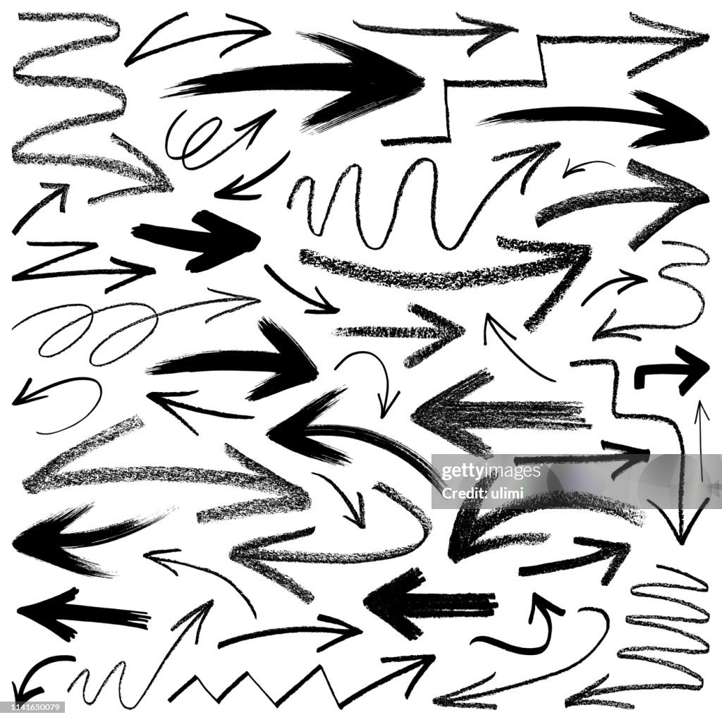 Flèches, éléments de conception vectorielle
