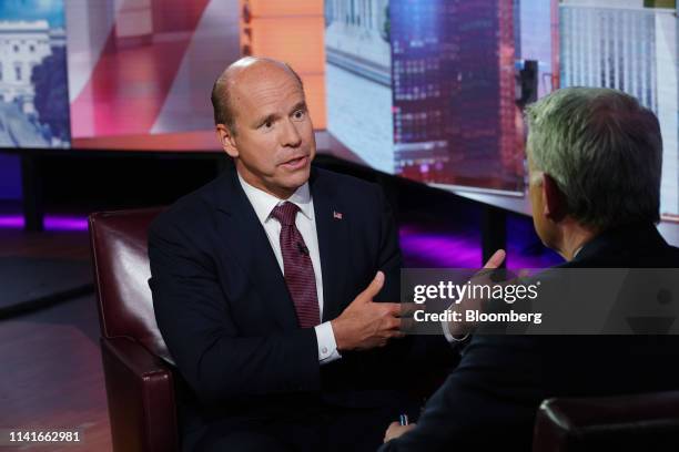 Former Representative John Delaney, 2020 presidential candidate, speaks during a Bloomberg Television interview in New York, U.S., on Monday, May 6,...