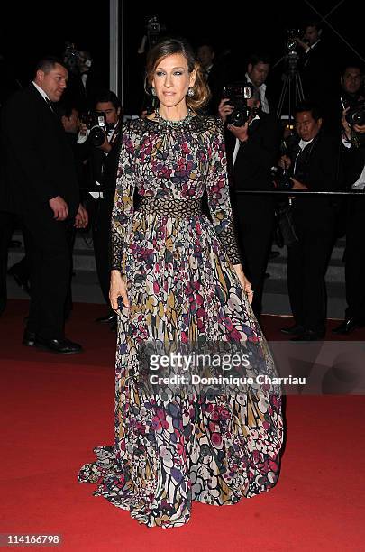 Actress Sarah Jessica Parker attends the "Wu Xia" Premiere during the 64th Annual Cannes Film Festival at the Palais des Festivals on May 13, 2011 in...