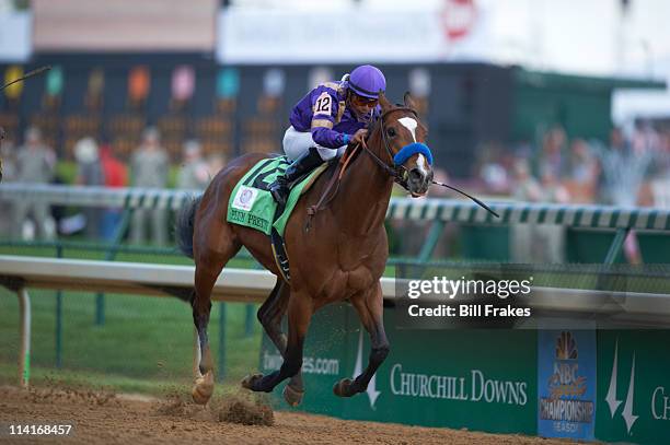 Kentucky Oaks: Martin Garcia in action aboard Plum Pretty during race at Churchill Downs. Louisville, KY 5/6/2011 CREDIT: Bill Frakes