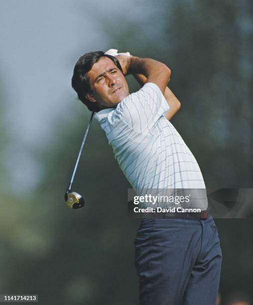 Seve Ballesteros of Spain during the Suntory World Match Play Championship on 26 September 1985 at the Wentworth Golf Club, Virginia Water, United...