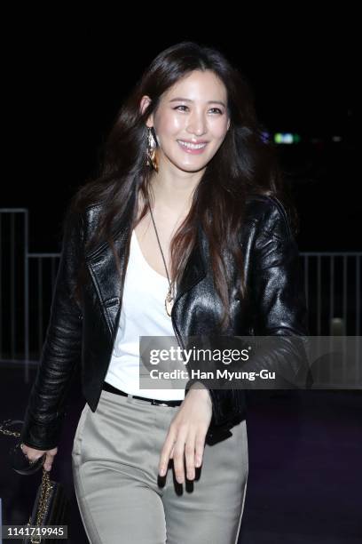 Actress Claudia Kim aka Kim Soo-Hyun attends the photocall for Louis Vuitton 'Twist Bag' pop-up store open on April 10, 2019 in Seoul, South Korea.