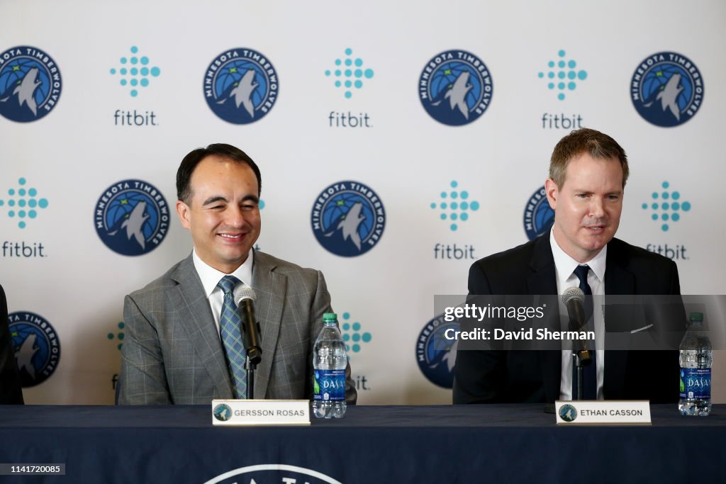 Gersson Rosas Minnesota Timberwolves President of Basketball Operations introduced to the Media