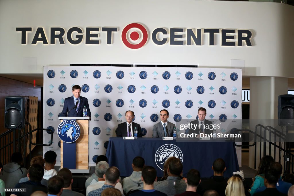 Gersson Rosas Minnesota Timberwolves President of Basketball Operations introduced to the Media