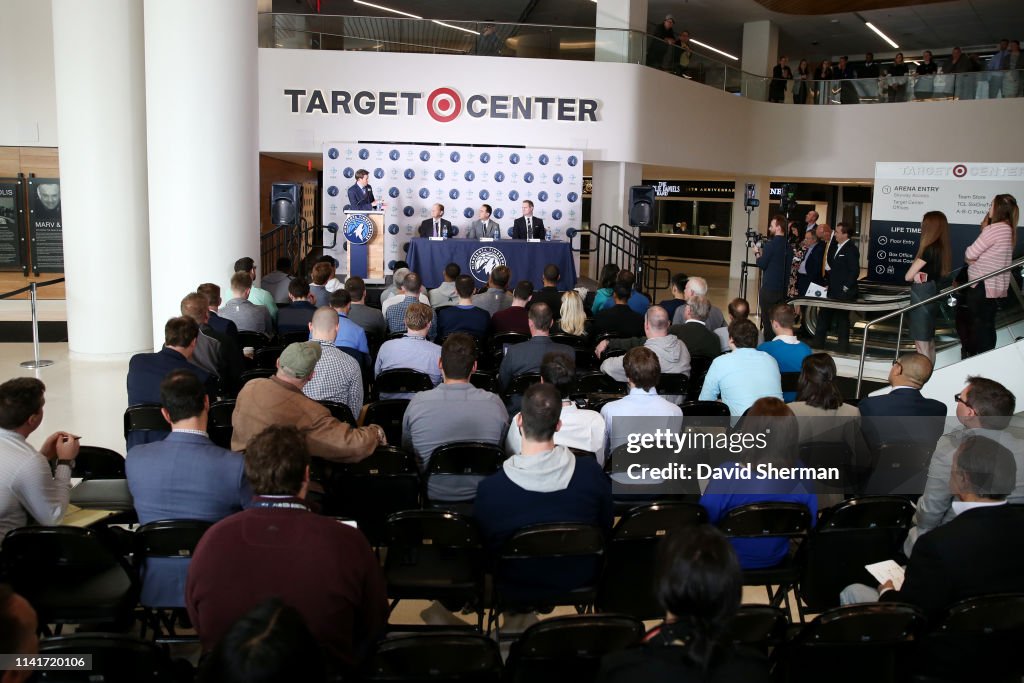 Gersson Rosas Minnesota Timberwolves President of Basketball Operations introduced to the Media