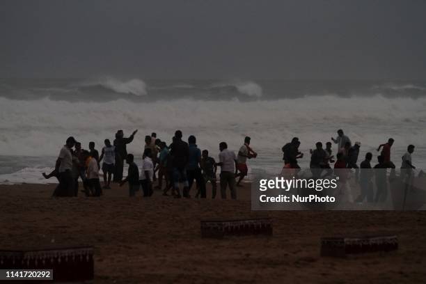 Cyclone Fani landfall on the Bay of Bengal Sea's eastern coast beach at Puri on the wind speed of above 200km per hour, 65 km away from the eastern...